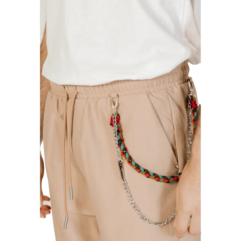 Beige Polyester Jeans & Pant