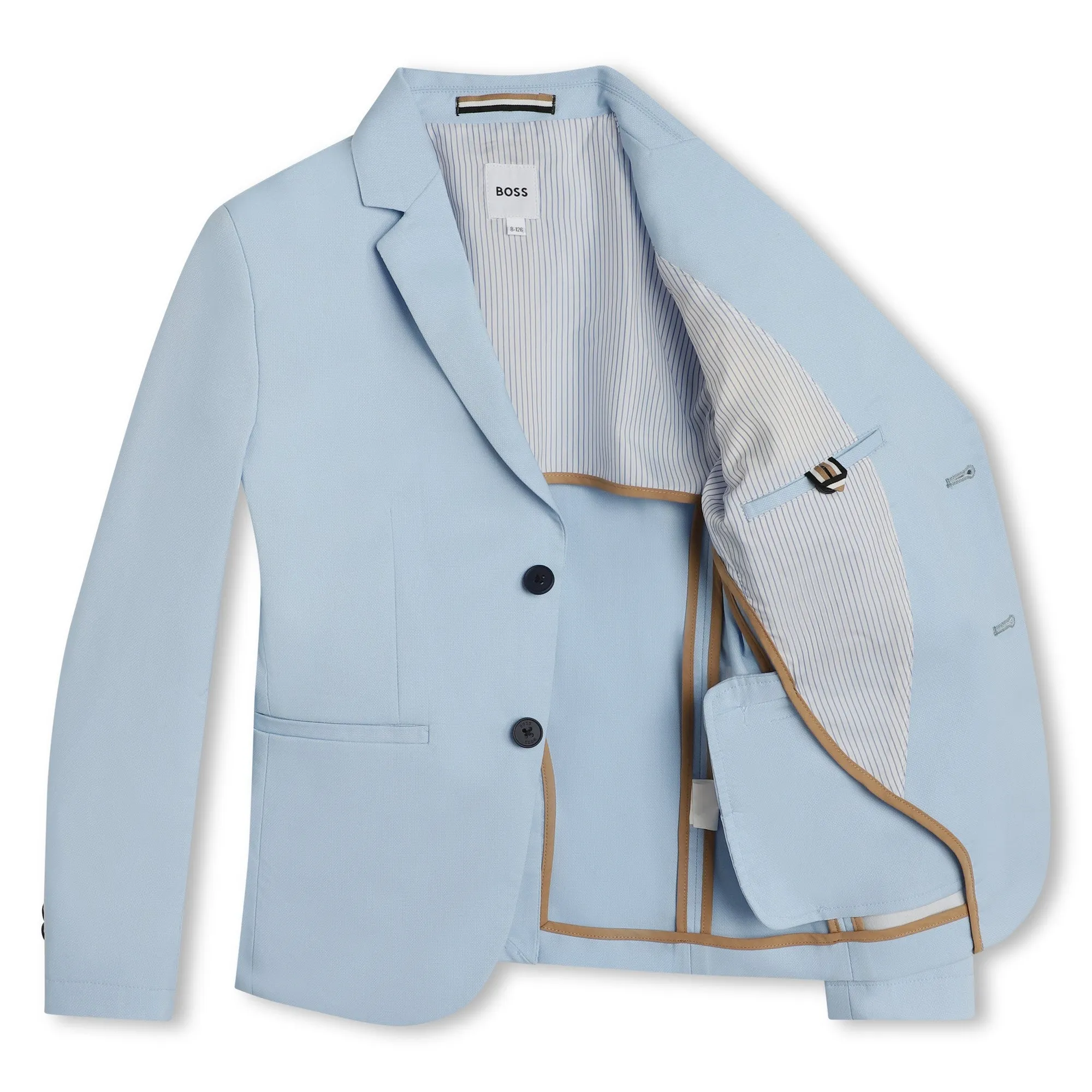 BOSS KIDSWEAR Pale Blue Suit Jacket