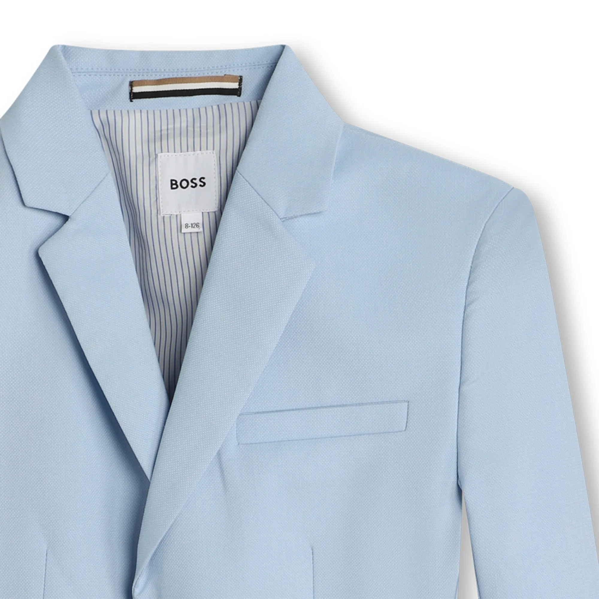BOSS KIDSWEAR Pale Blue Suit Jacket