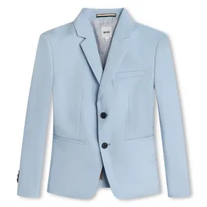 BOSS KIDSWEAR Pale Blue Suit Jacket