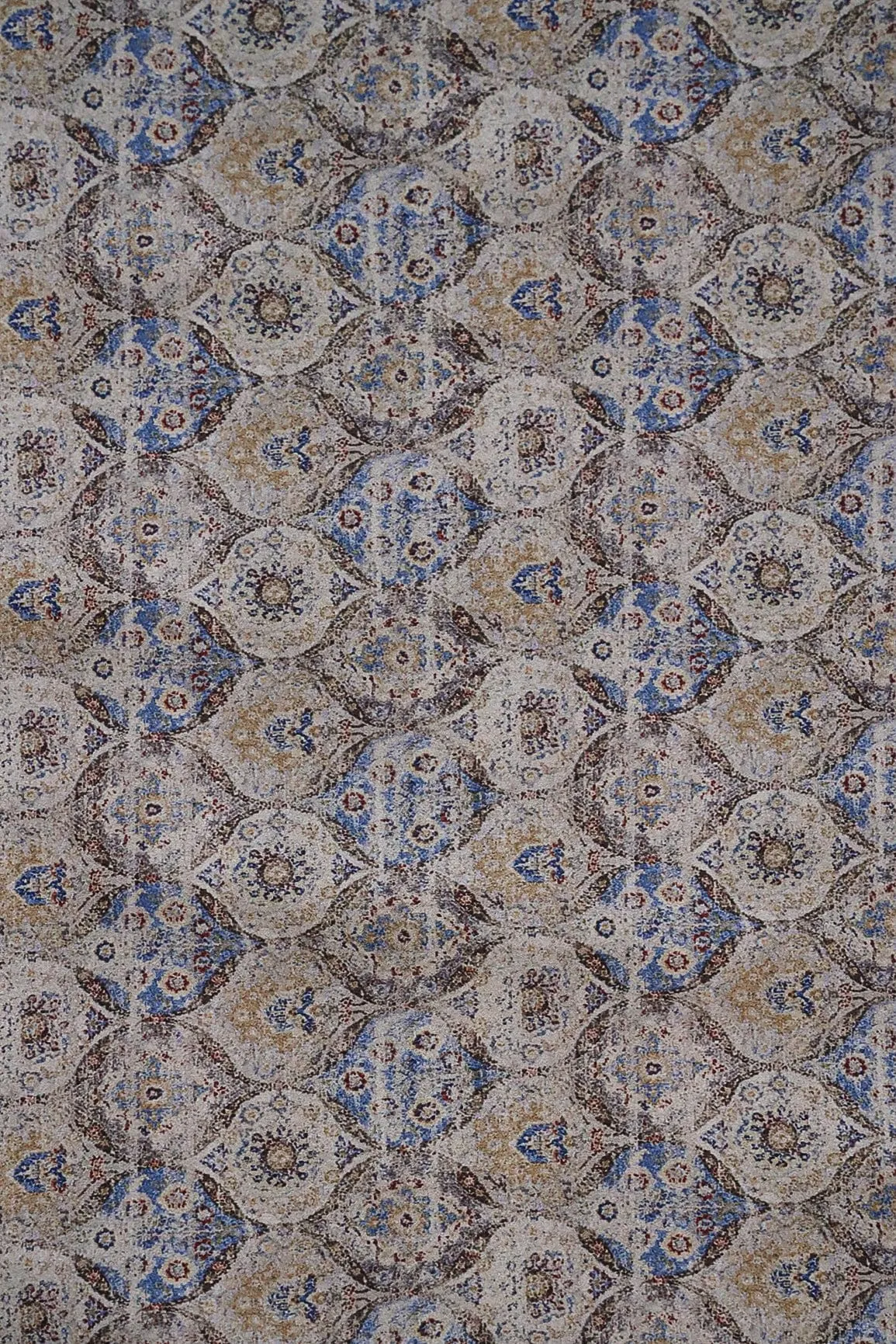 Brown Rusty Digital Print on Satin Fabric