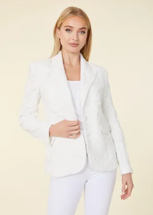 Floral Lace Tailored Blazer