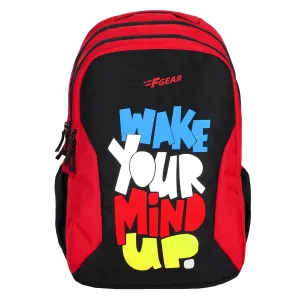 J7707 Diamond Black Red 36L Backpack