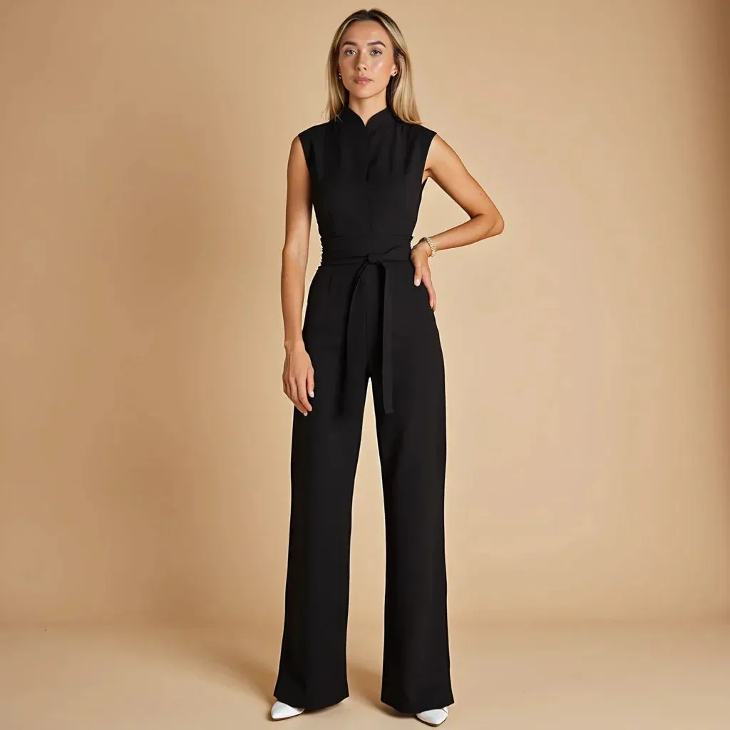 Soleia  Sleeveless Tailored Jumpsuit