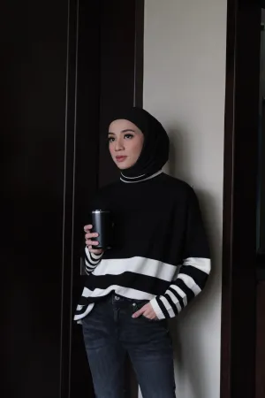 Sora Sweater - Black - Atasan Wanita Bahan Knit - KW1010060