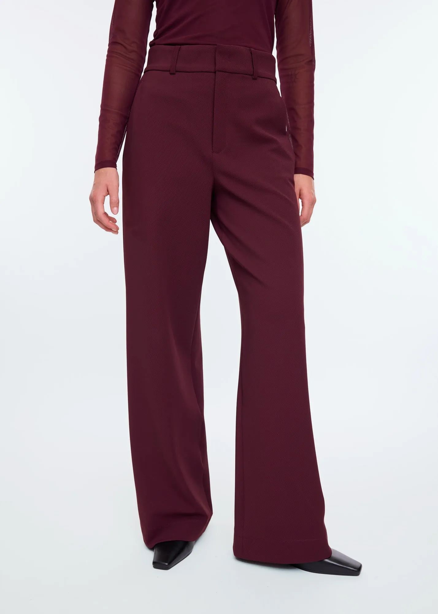 Tailored twill broek