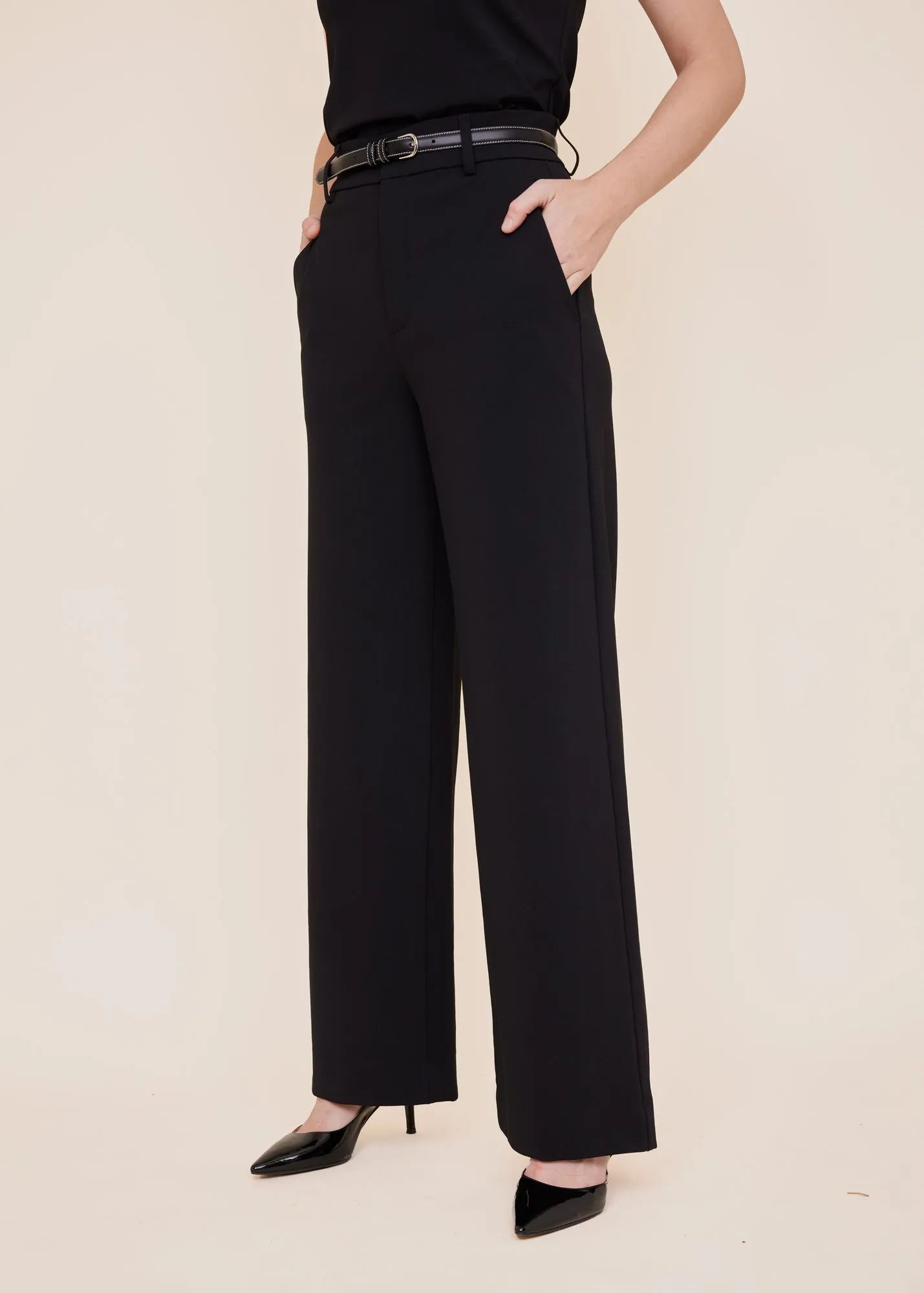Tailored twill broek