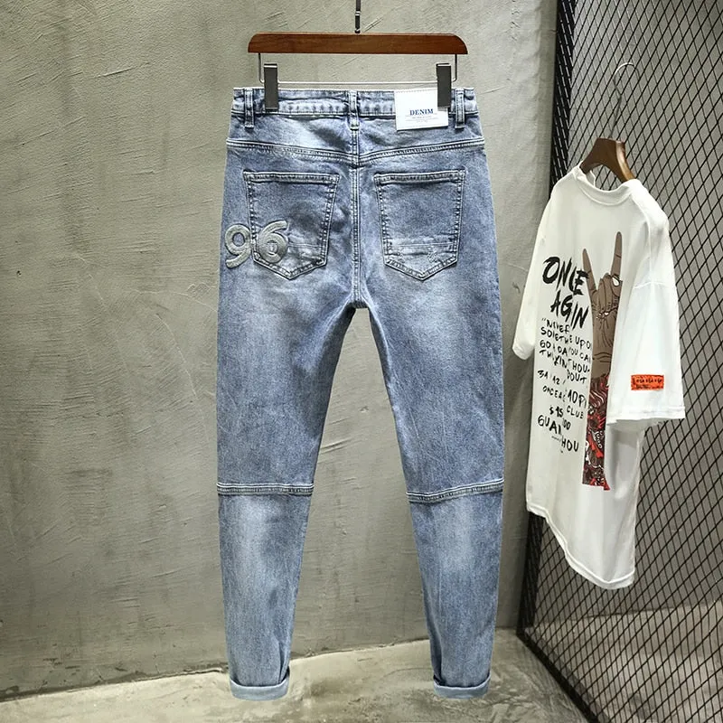 West Louis Trousers Fashion Letters Desinger Jeans