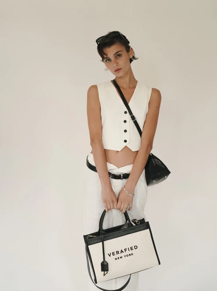 White Tailored Waistcoat